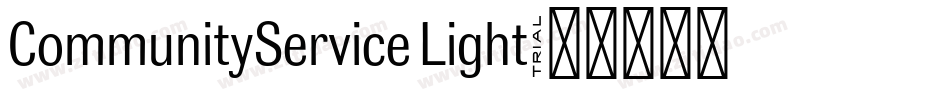 CommunityService Light字体转换 CommunityService Light字体转换